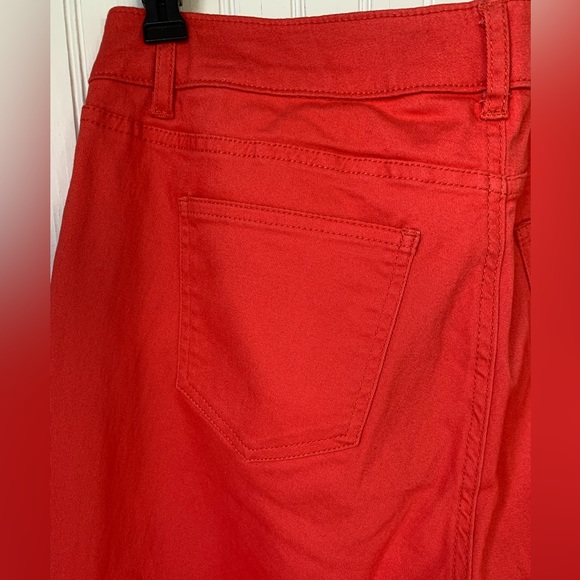 Crown & Ivy (Size 6) Orange Skinny Jeans; (Excellent Condition- worn 1 time) - Picture 5 of 6